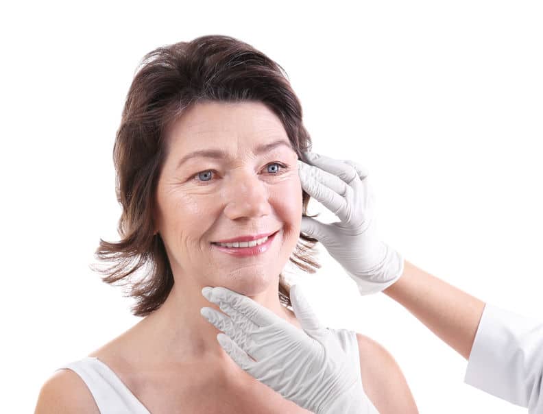 Frau Untersuchung Gesicht